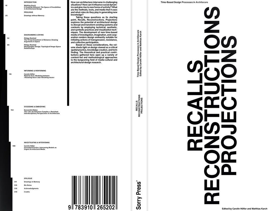 Recalls Reconstructions Projections